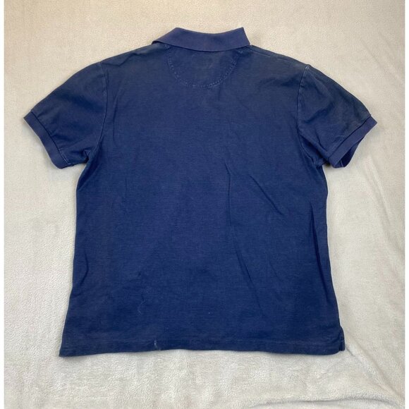 L.L.Bean Men's Polo Shirt Large Blue Short Sleeve Casual Basic Cotton - Picture 10 of 10